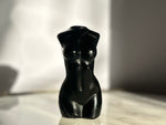 Black Obsidian Woman Carving