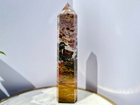 Ocean Jasper Tower (10.5” tall)