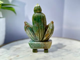 Ocean Jasper Cactus *Hand Carved-Top Quality*