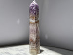 Amethyst with Banded Agate Inclusions Tower