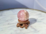 Rose Quartz Flower Agate Sphere