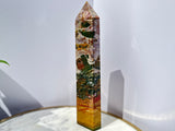 Ocean Jasper Tower (10.5” tall)