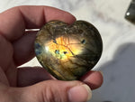 Labradorite Heart