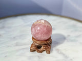 Rose Quartz Flower Agate Sphere