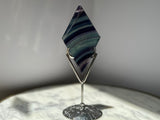 Rainbow Fluorite Diamond Shape