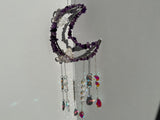 Amethyst Moon Crescent Suncatcher