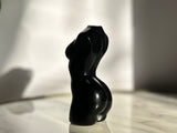 Black Obsidian Woman Carving