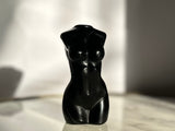 Black Obsidian Woman Carving