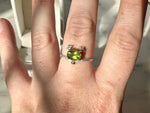 Peridot .925 Sterling Silver Adjustable Ring