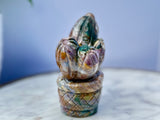 Ocean Jasper Cactus *Hand Carved-Top Quality*