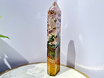 Ocean Jasper Tower (10.5” tall)