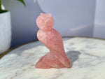 Rose Quartz Owl *Hand Carved*