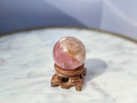 Rose Quartz Flower Agate Sphere